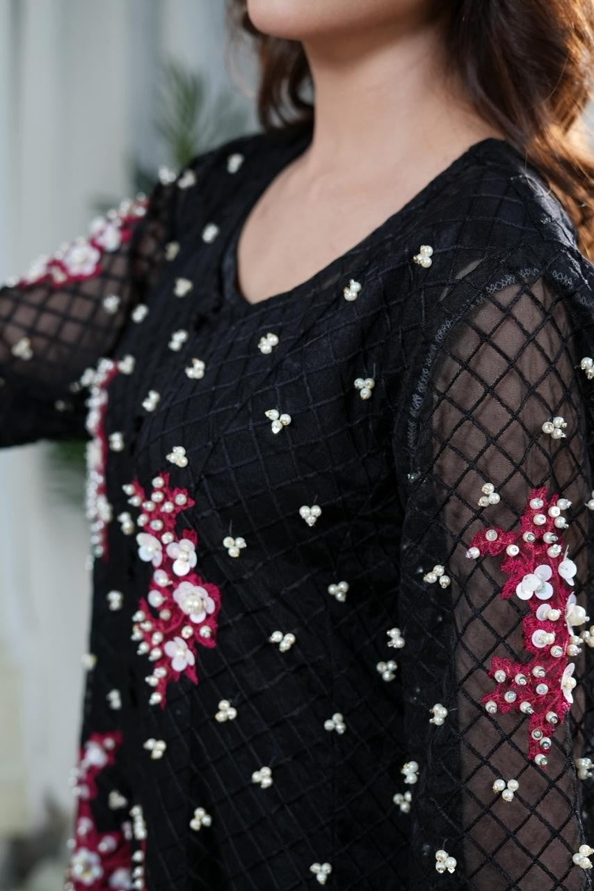 Sehar — Organza Shirt & Silk Trouser