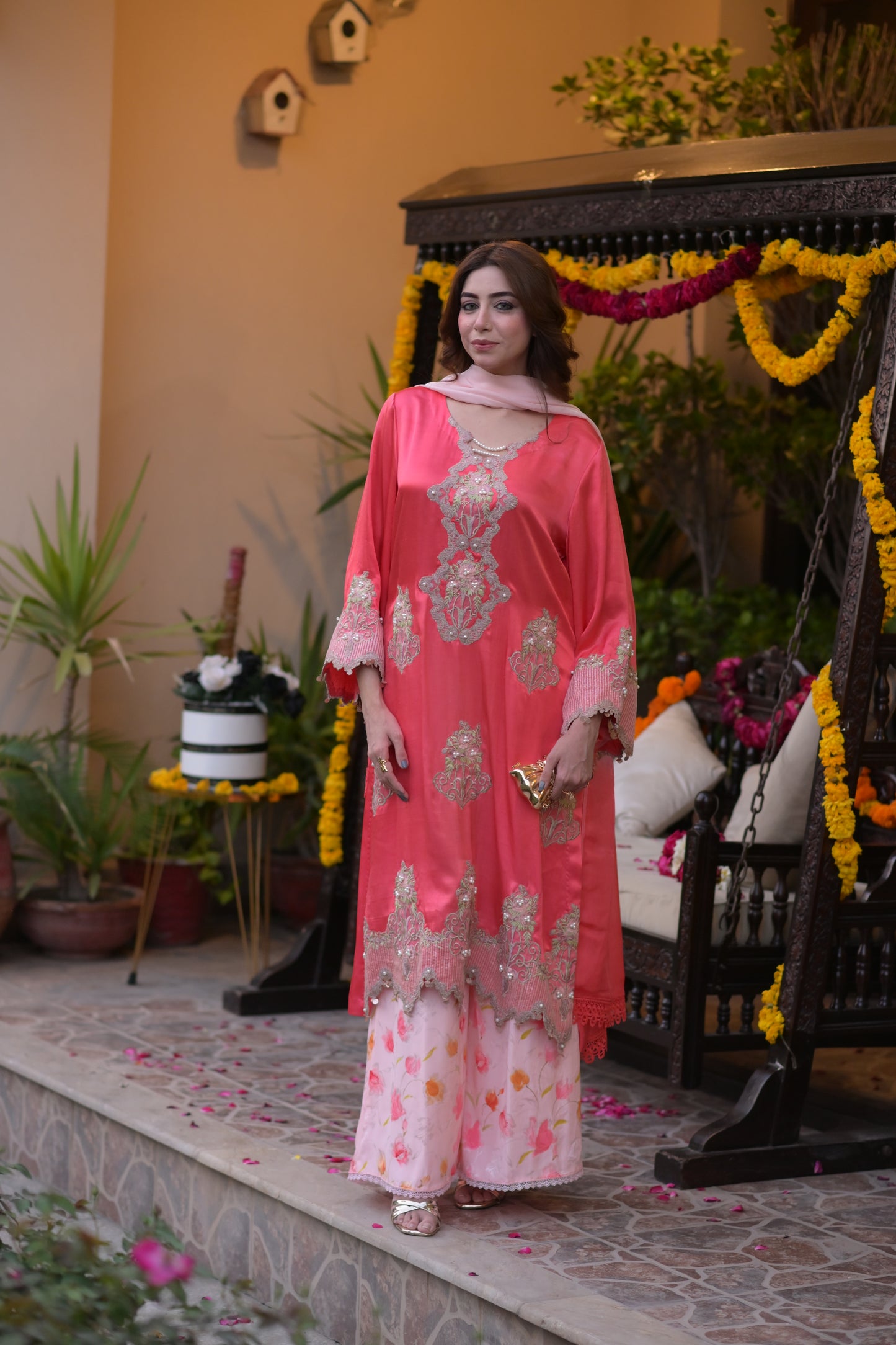 Aylin — Embroidered Kurta Sharara Set