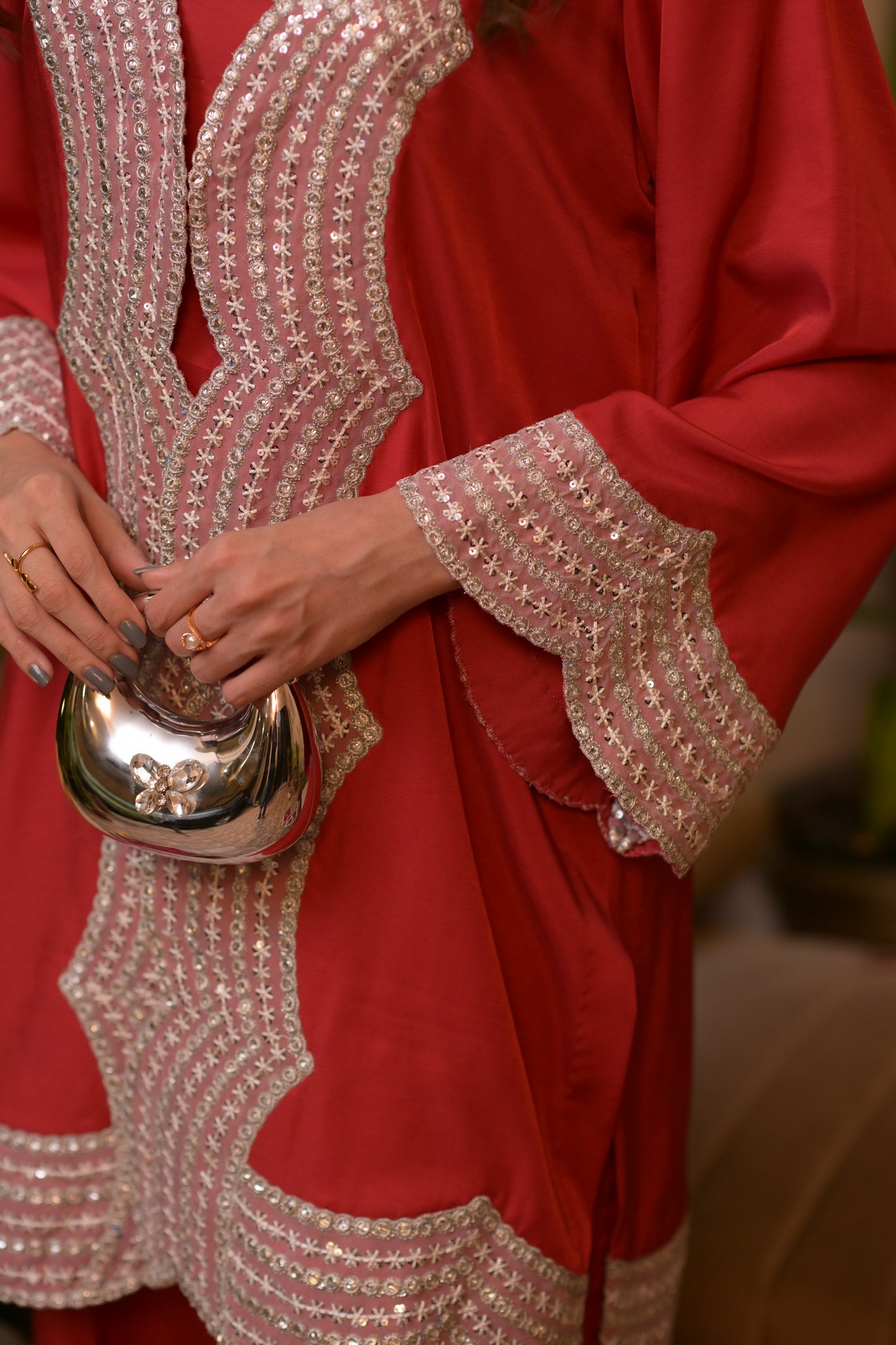 Ravina — Embellished Kurta Palazzo Set