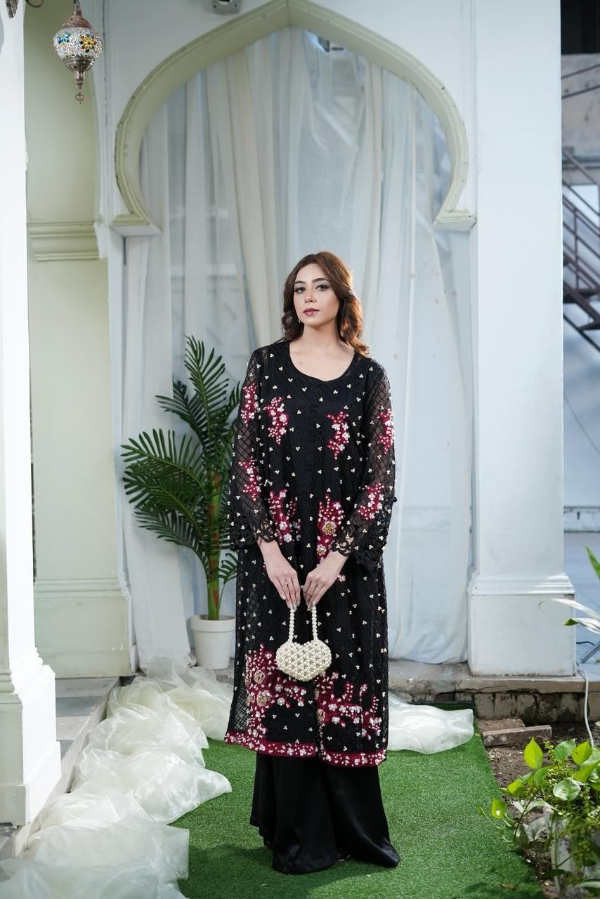 Sehar — Organza Shirt & Silk Trouser