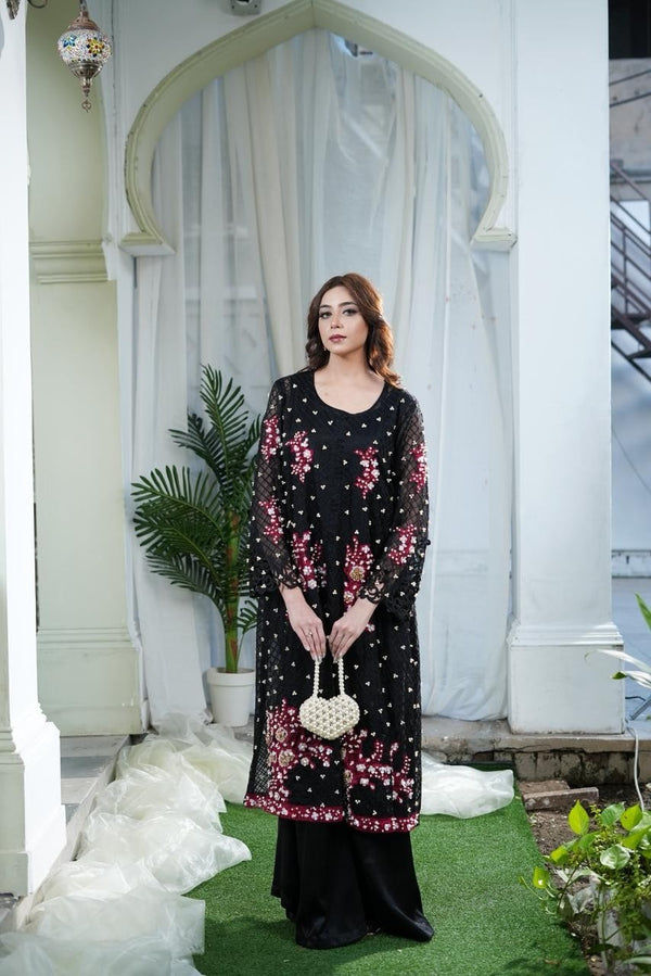 Sehar — Organza Shirt & Silk Trouser