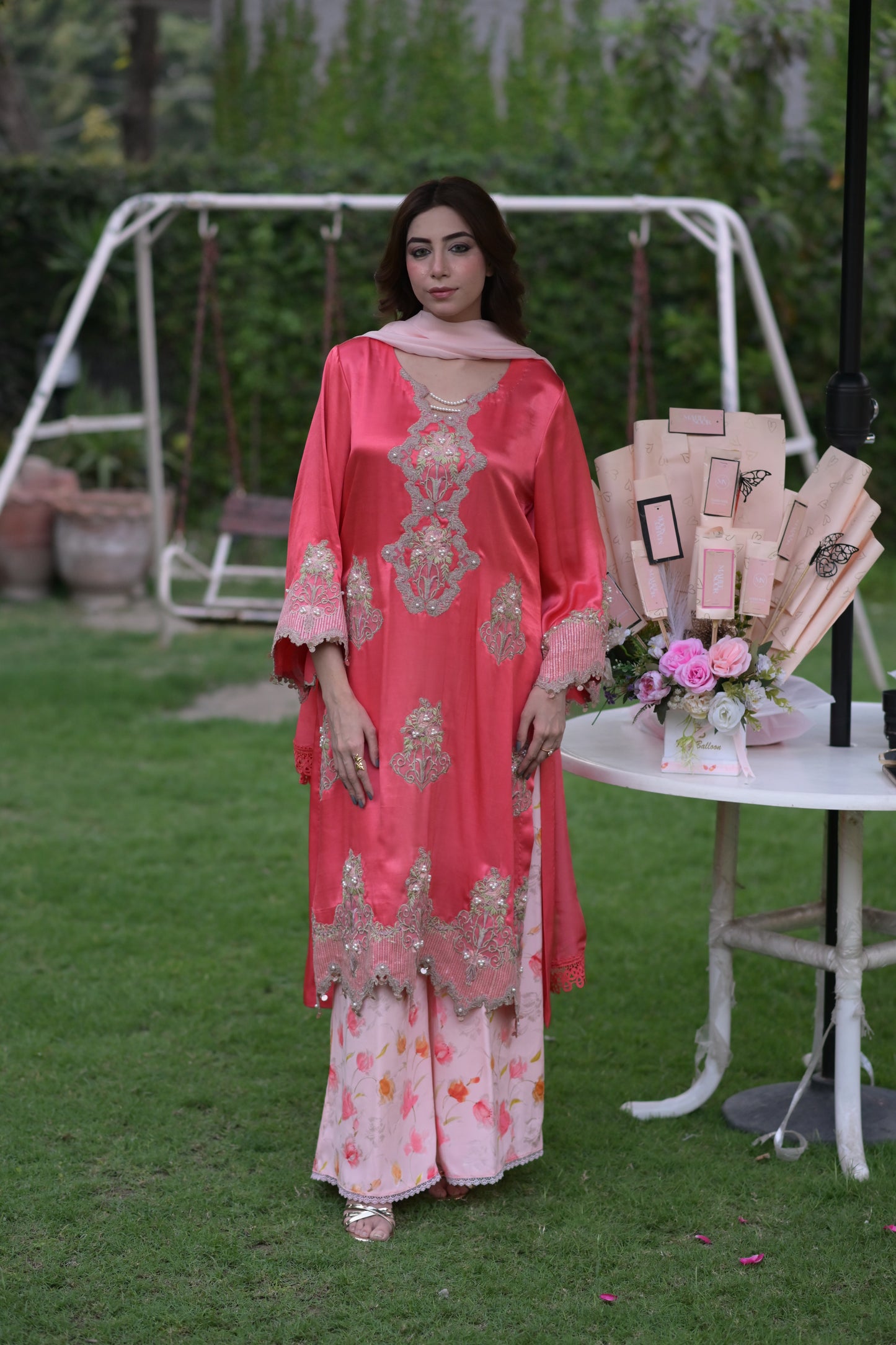 Aylin — Embroidered Kurta Sharara Set