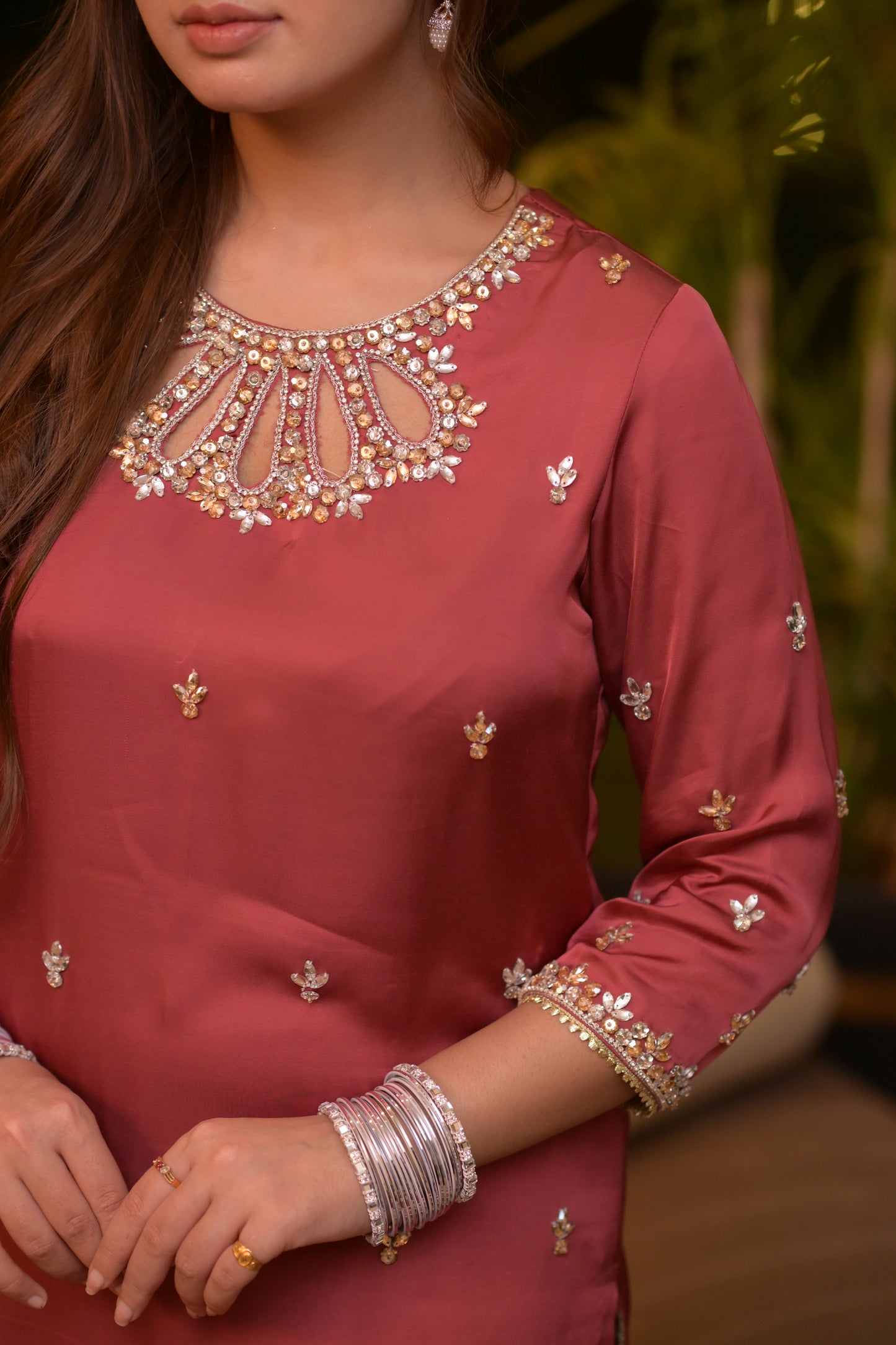 Liyana — Embroidered Kurta Sharara Set