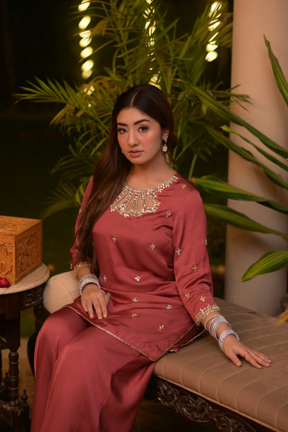 Liyana — Embroidered Kurta Sharara Set